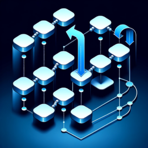 representing the concept of a linked list in computer science