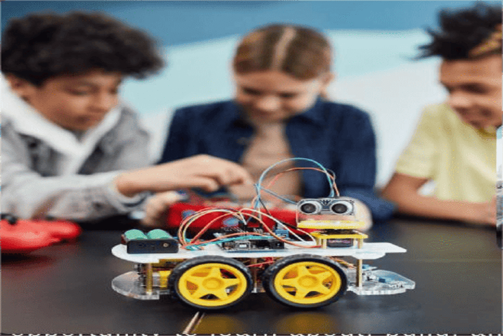 purple modern robotics school for children facebook post